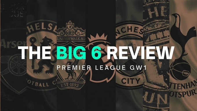 英超Big6首轮战绩:枪|车|城开门红 利物浦绝平 曼联爆冷热刺惨败 英超Big6首轮战绩:枪|车|城开门红 利物浦绝平 曼联爆冷热刺惨败