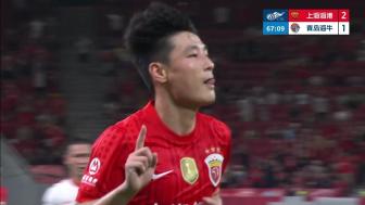 [进球视频]杨希禁区被铲倒造点！武磊主罚命中，海港2-1反超海牛